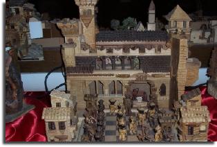 mostra crib chess castle model handmade